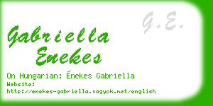gabriella enekes business card