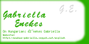 gabriella enekes business card